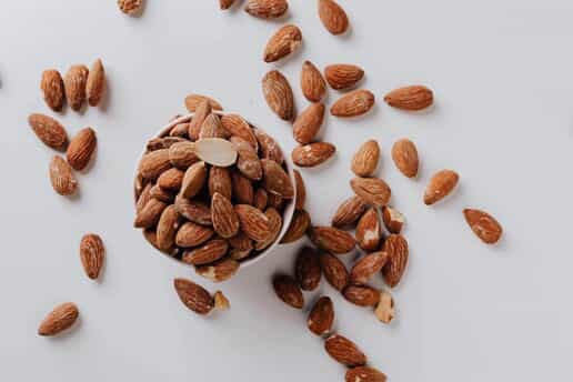 a bowl of almonds