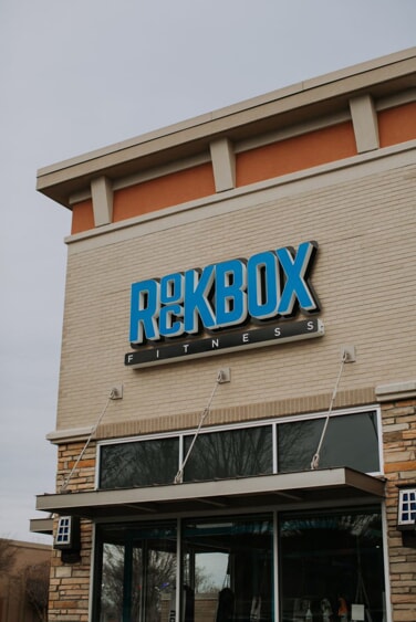 exterior signage of RockBox Steele Creek